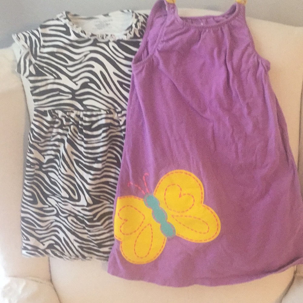 2 girls dresses bundled together for price of 1